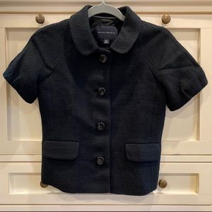 Banana Republic Petite Black Tweed Blazer